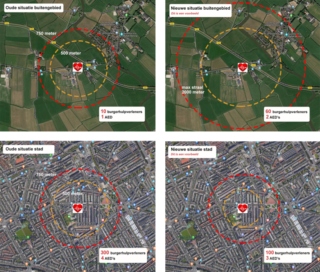 Radius map hartslag woerden